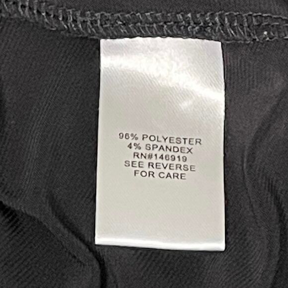 Rachel Zoe Women’s L Black Stretch Button-Down Blouse | Classic Minimalist Shirt - Picture 6 of 12